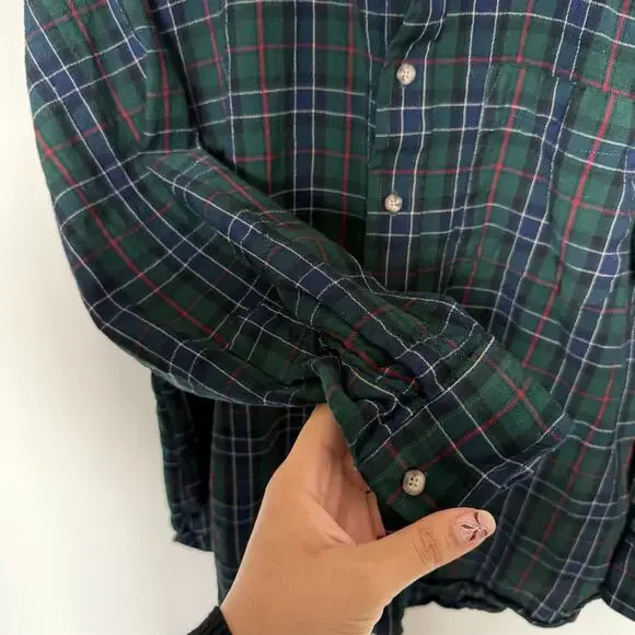 VTG Pendleton Mens Tartan Shirt Large Pure Virgin Wool Button Front Cabincore - Picture 6 of 8